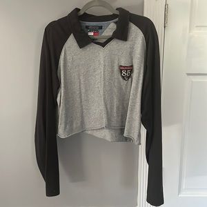 Cropped VINTAGE Tommy Jeans Collared Shirt